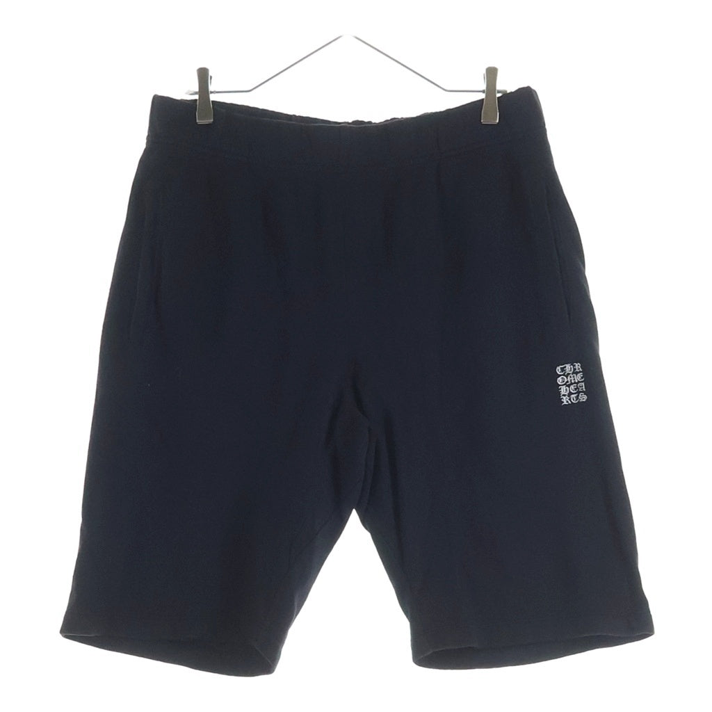 CHROME HEARTS(クロムハーツ) Y NOT VERTICAL LOGO SHORT PANTS ワイノット バーティカルロゴ刺繍 ハーフパンツ ショーツ ブラック