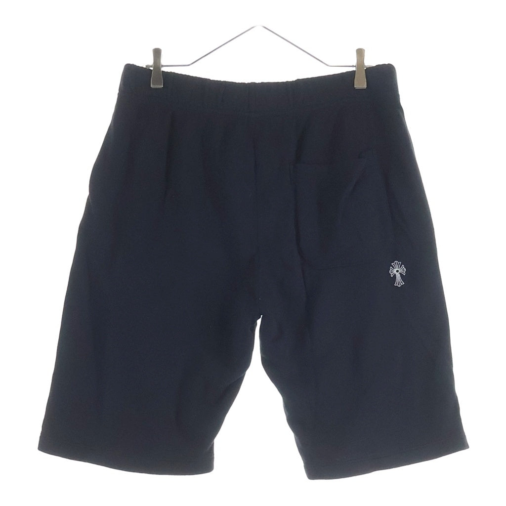 CHROME HEARTS(クロムハーツ) Y NOT VERTICAL LOGO SHORT PANTS ワイノット バーティカルロゴ刺繍 ハーフパンツ ショーツ ブラック