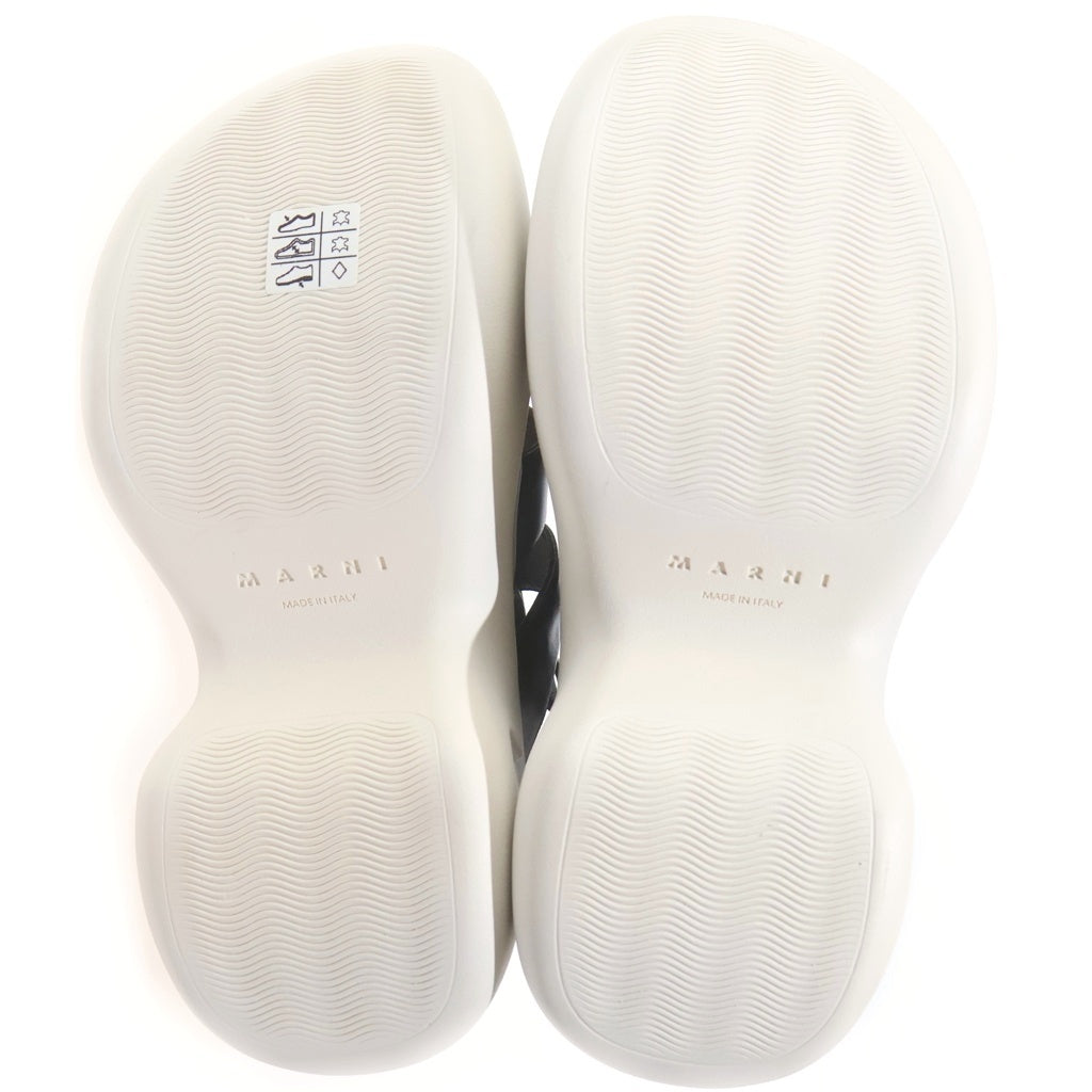 MARNI(マルニ) GLADIATOR PLATFORMS グラディエイター ハイカットサンダル ブラック/ホワイト SAMS017208 レディース