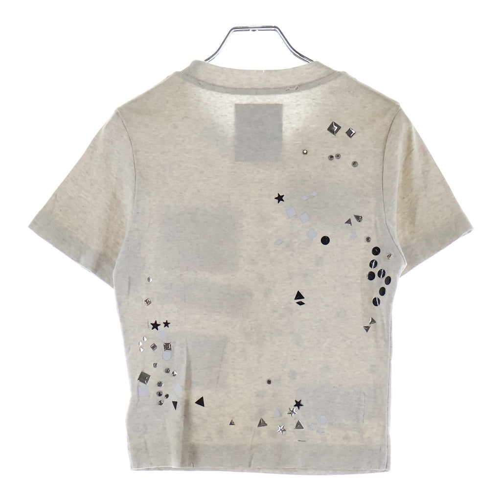 MAISON MIHARAYASUHIRO(メゾンミハラヤスヒロ) EMBELLISHED STICKER TEE パッチ装飾 半袖Tシャツ カットソー ホワイト B16TS571 レディース