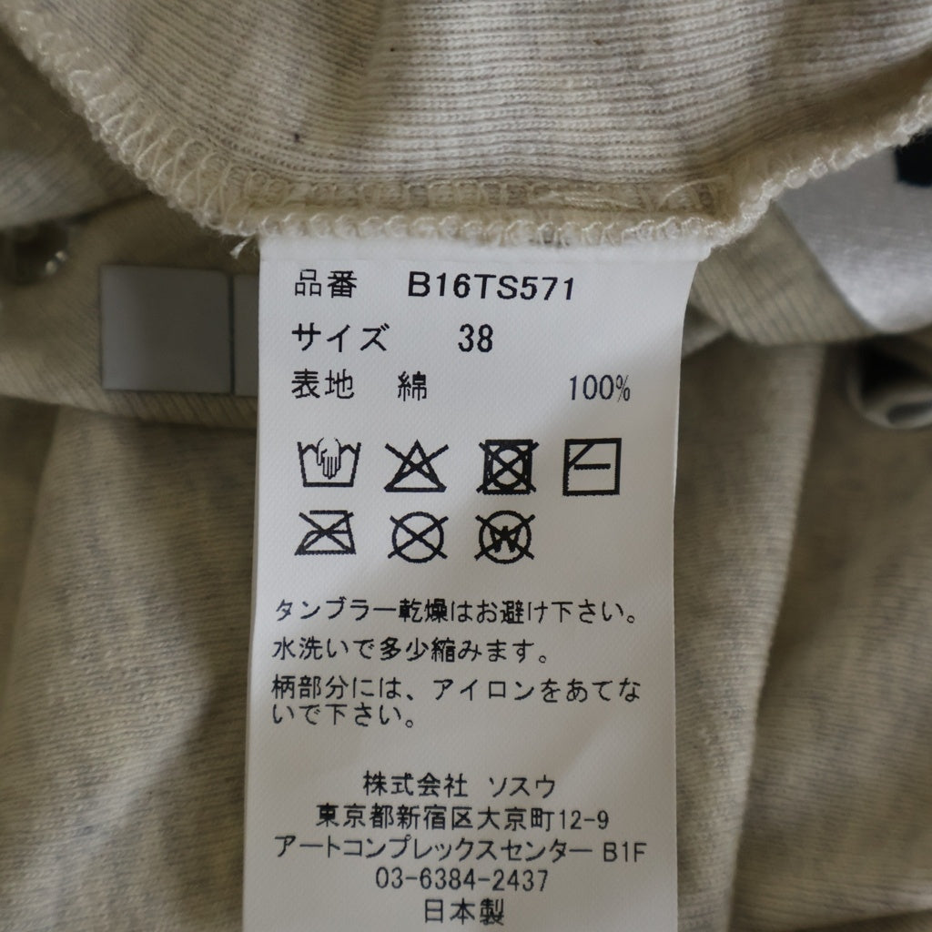 MAISON MIHARAYASUHIRO(メゾンミハラヤスヒロ) EMBELLISHED STICKER TEE パッチ装飾 半袖Tシャツ カットソー ホワイト B16TS571 レディース
