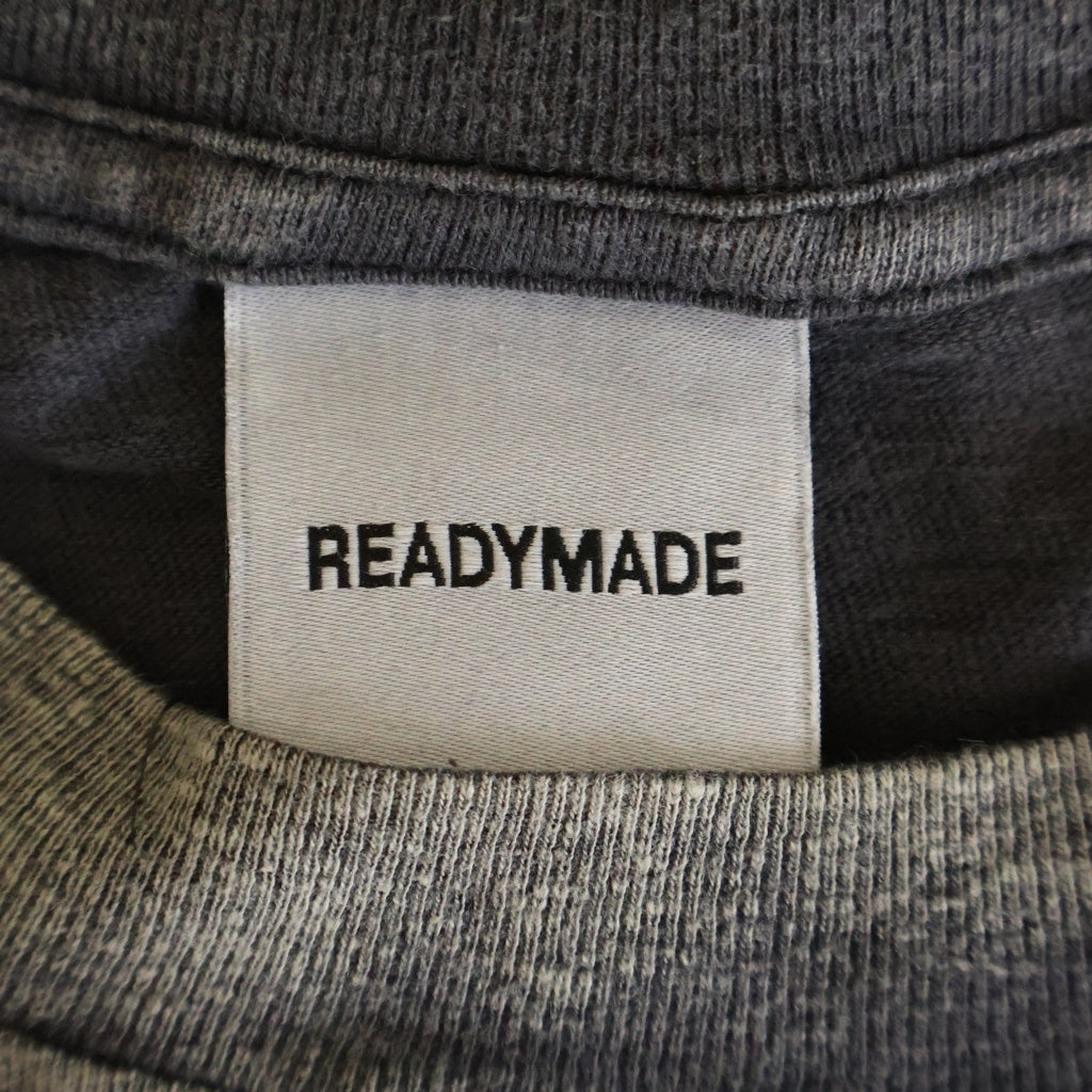 READY MADE(レディメイド) 24SST-SHIRT POCKET半袖Tシャツ カットソー ブラック RE-CO-BK-00-00-278