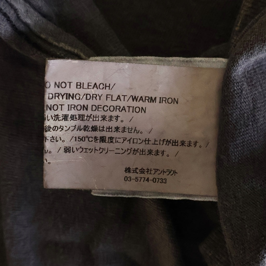 READY MADE(レディメイド) SMILE TEE スマイルプリント コットンクルーネック半袖Tシャツ ブラック RE-CO-BK-00-00-279