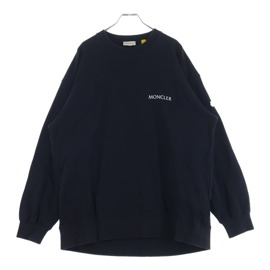 MONCLER(モンクレール) 22AW ×HYKE SWEATSHIRT クルーネックスウェット トレーナー ブラック #S H209K8G00002 M2719