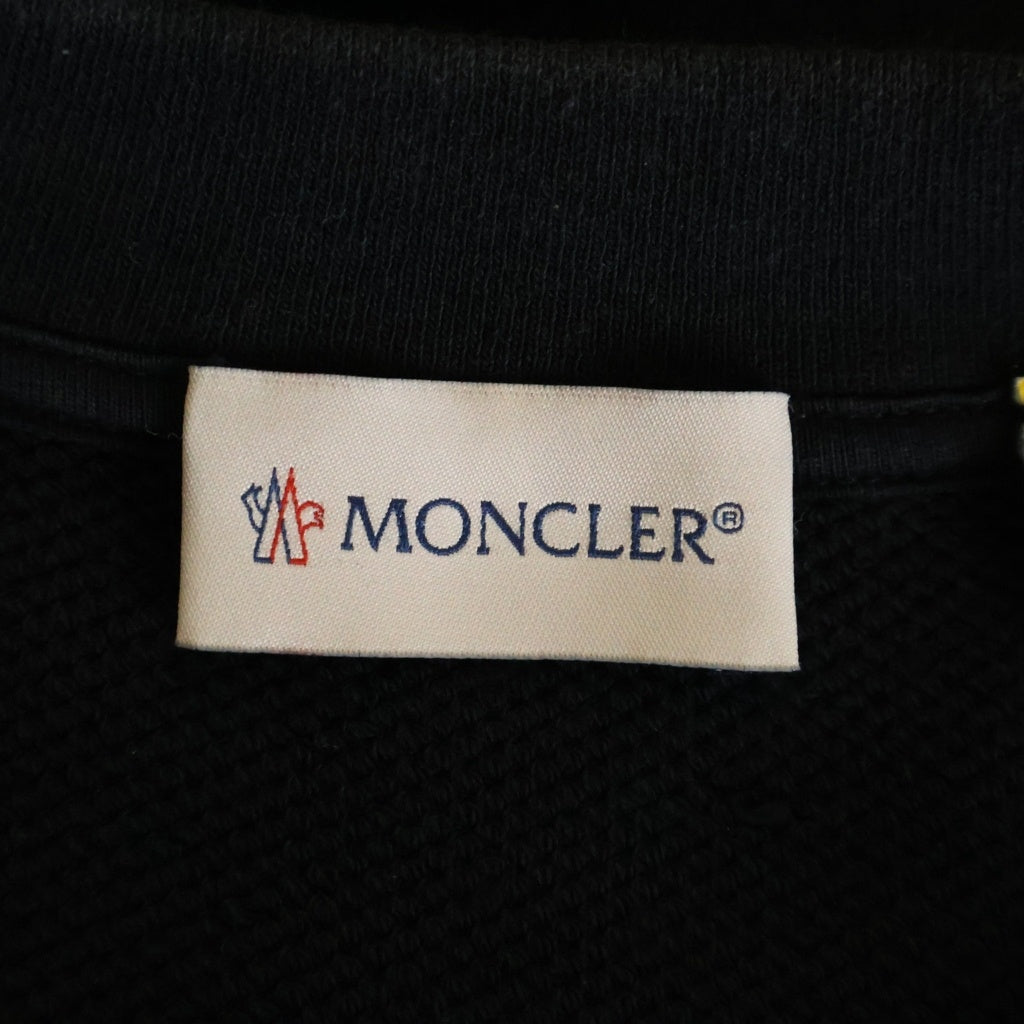 MONCLER(モンクレール) 22AW ×HYKE SWEATSHIRT クルーネックスウェット トレーナー ブラック #S H209K8G00002 M2719