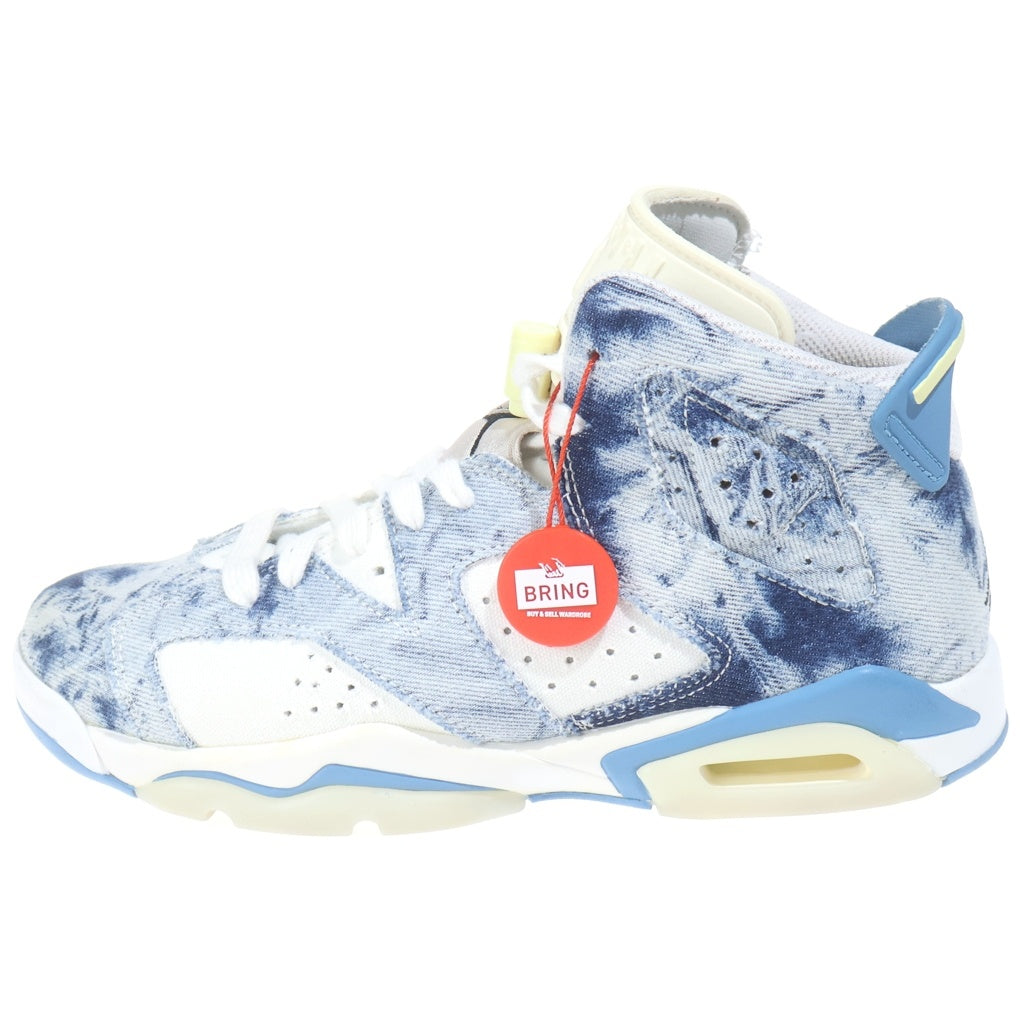 NIKE(ナイキ) AIR JORDAN 6 WASHED DENIM DM9045-100 エアジョーダン6 ウォッシュドデニム ハイカットスニーカー US7/25.0cm レディース