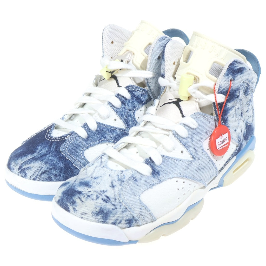 NIKE(ナイキ) AIR JORDAN 6 WASHED DENIM DM9045-100 エアジョーダン6 ウォッシュドデニム ハイカットスニーカー US7/25.0cm レディース