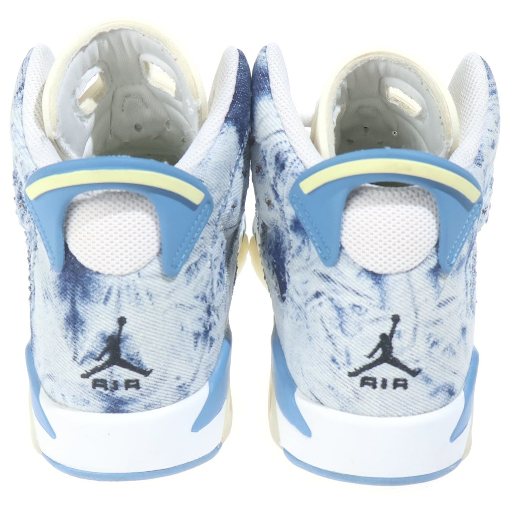 NIKE(ナイキ) AIR JORDAN 6 WASHED DENIM DM9045-100 エアジョーダン6 ウォッシュドデニム ハイカットスニーカー US7/25.0cm レディース