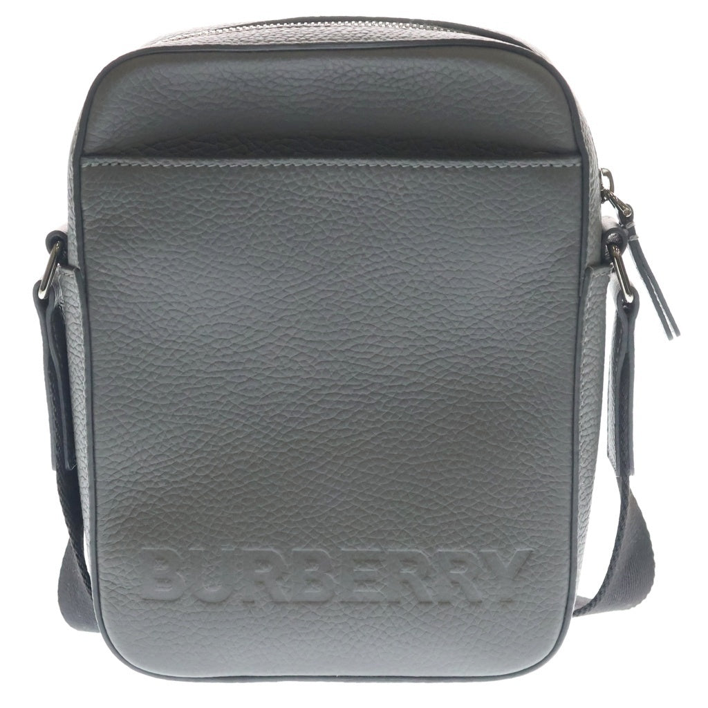 BURBERRY(バーバリー) THORNTON LEATHER SHOULDER BAG ソーントン レザー ショルダーバッグ グレー 8052890