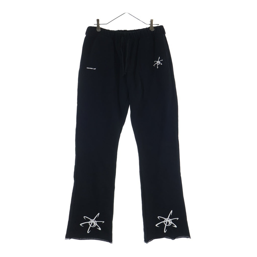 NO BRAND(ノーブランド) Scientist Lab フレア スウェットパンツ ブラック