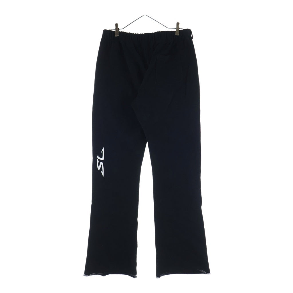 NO BRAND(ノーブランド) Scientist Lab フレア スウェットパンツ ブラック