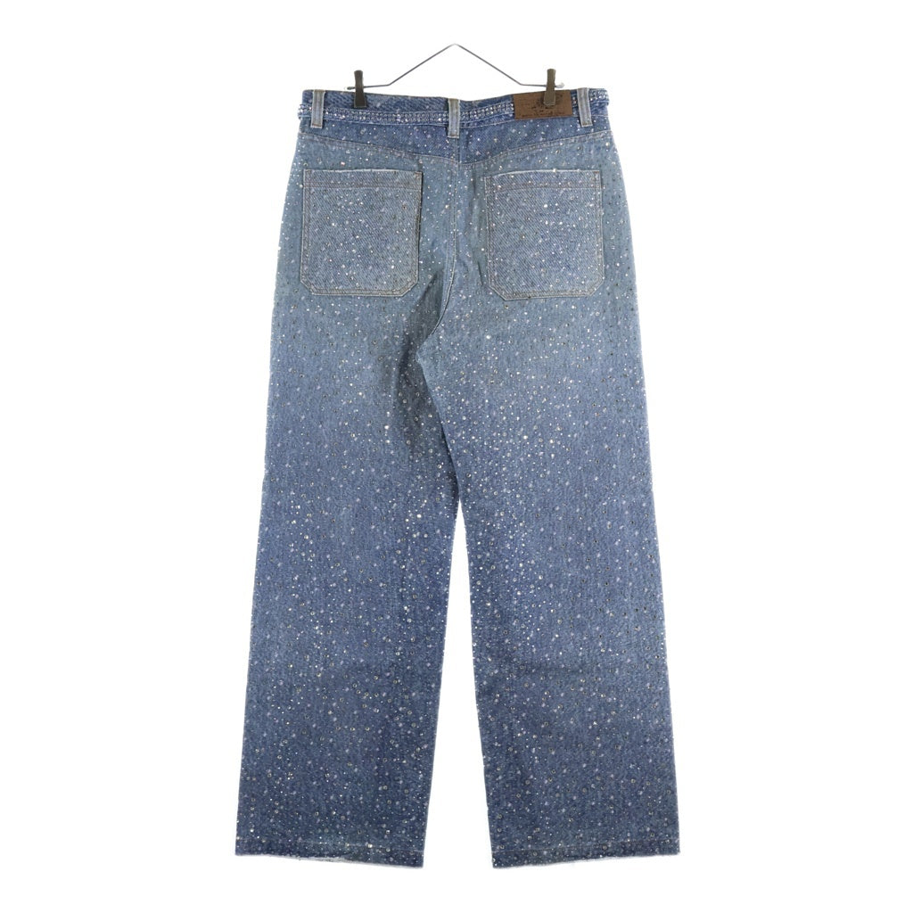 BIRTH OF ROYAL CHILD(バースオブロイヤルチャイルド) Swarovski Diamond Pants スパンコール装飾 デニムパンツ インディゴ