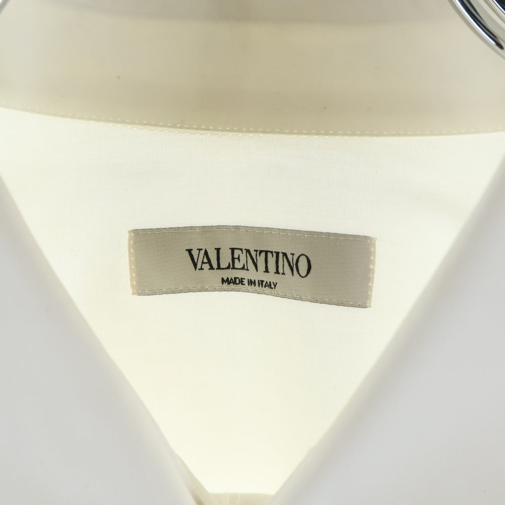 VALENTINO(ヴァレンティノ) VLTN ロゴプリント 長袖シャツ ホワイト UV3ABD005AP