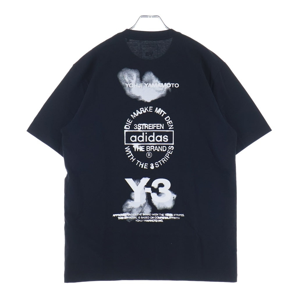 adidas(アディダス) ×Y-3 GRAPHIC SS TEE ワイスリー グラフィック 半袖Tシャツ カットソー ブラック JX4745