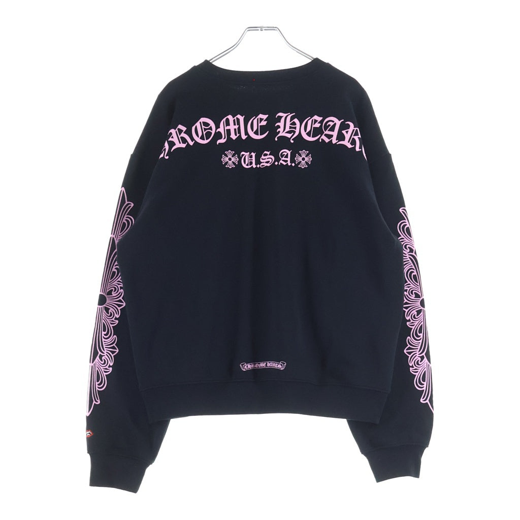 CHROME HEARTS(クロムハーツ) × MATTY BOY SWEAT ARCH アーチロゴTバープリント スウェットパーカー ブラック/ピンク