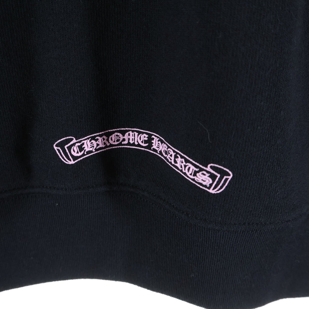CHROME HEARTS(クロムハーツ) × MATTY BOY SWEAT ARCH アーチロゴTバープリント スウェットパーカー ブラック/ピンク