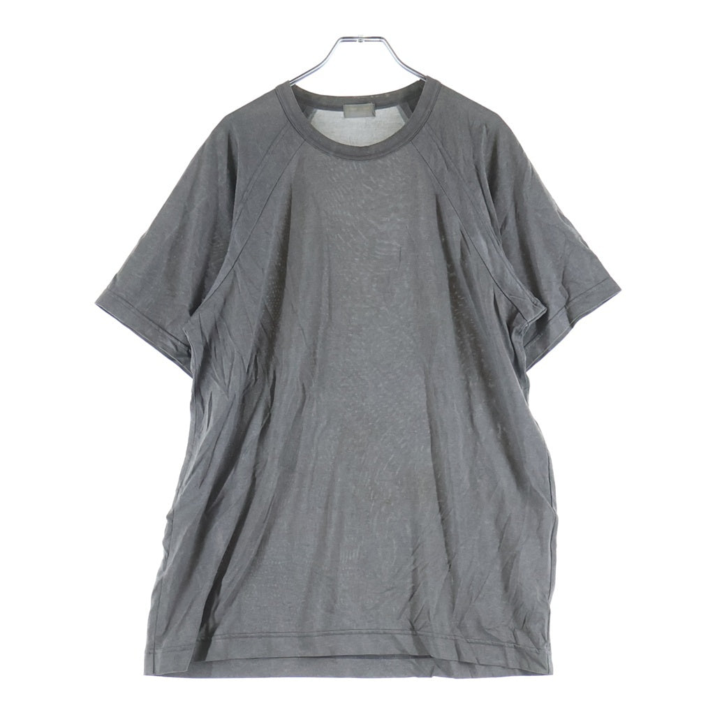 COMME des GARCONS HOMME(コムデギャルソンオム) 袖切替 レーヨン 半袖Tシャツ カットソー グレー HT-020190
