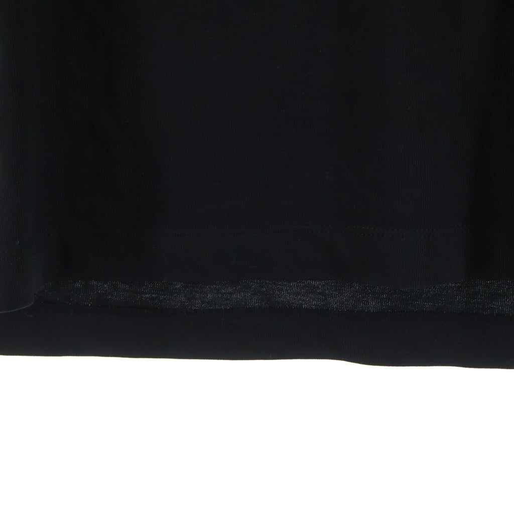 MONCLER(モンクレール) ネックロゴ クルーネック半袖Tシャツカットソー ブラック J10918C00024 8390T