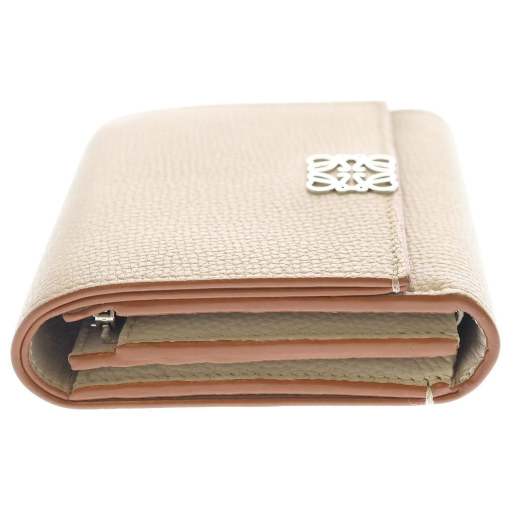 LOEWE(ロエベ) アナグラム トライフォールド ウォレット ベージュ C821TR2X16 レディース