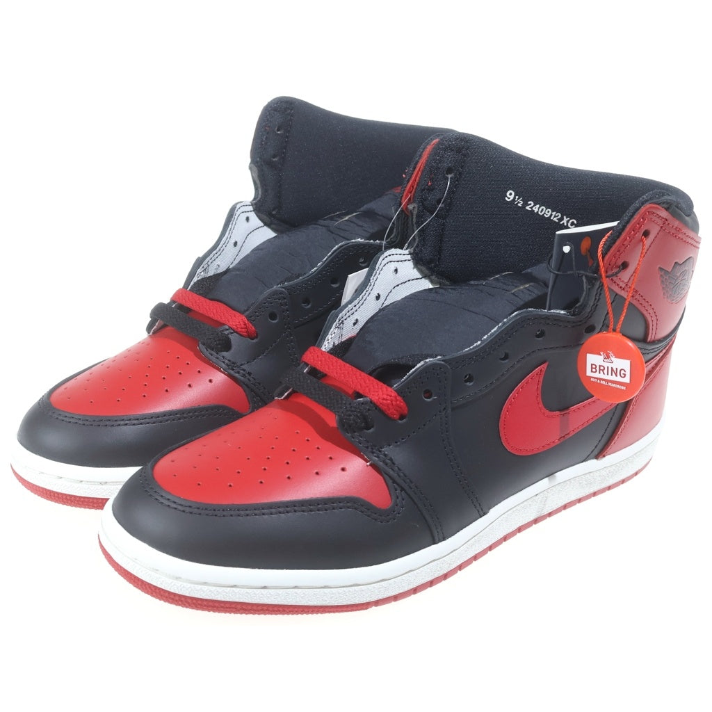 NIKE(ナイキ) AIR JORDAN 1 HIGH 85 BRED HV6674-067 エアジョーダン 1 85 ブレッド ハイカットスニーカー ブラック/レッド US9.5/27.5cm