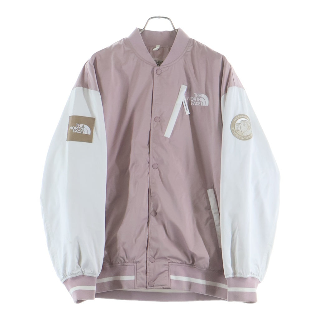 THE NORTH FACE(ザノースフェイス) PLAYER VARSITY JACKET プレイヤー バーシティージャケット ピンク/ホワイト レディース NJ3NQ60L