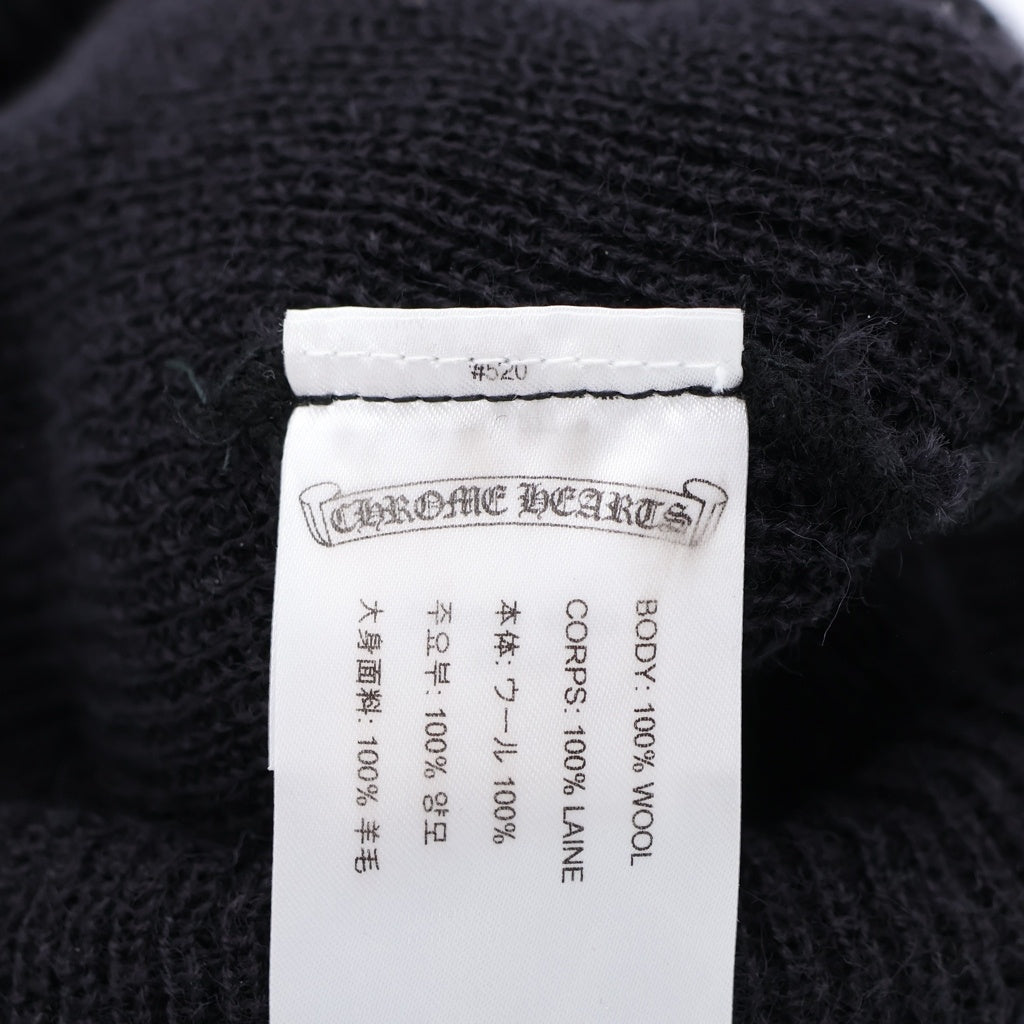 CHROME HEARTS(クロムハーツ) WATCH CAP ACRL ロゴ刺繍 アクリルビーニー ニットキャップ 帽子 ブラック