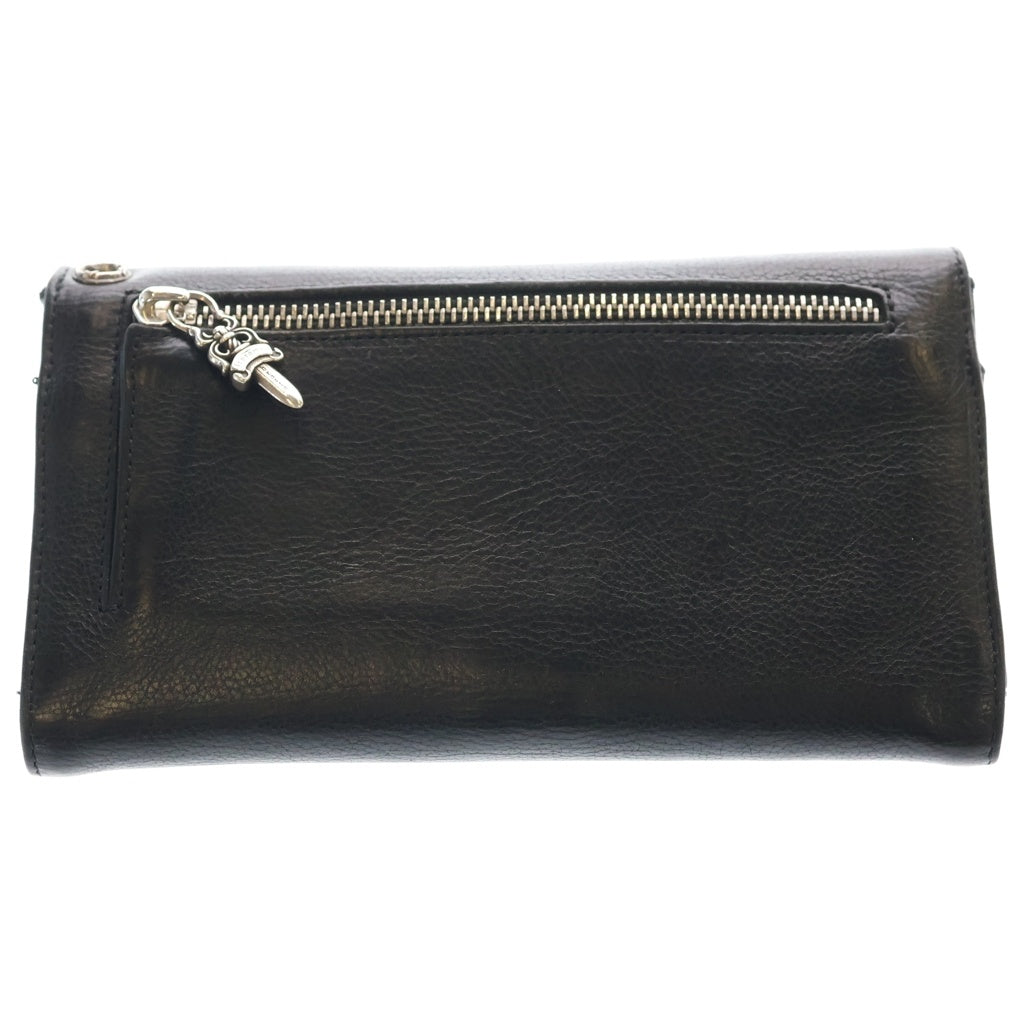 CHROME HEARTS(クロムハーツ) WAVE ウェーブ レザーウォレット 財布 ブラック