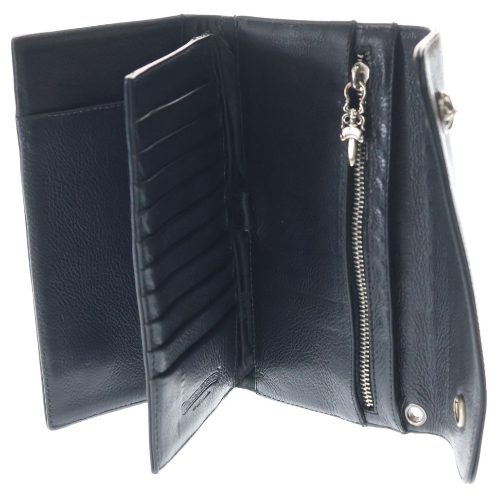 CHROME HEARTS(クロムハーツ) WAVE ウェーブ レザーウォレット 財布 ブラック