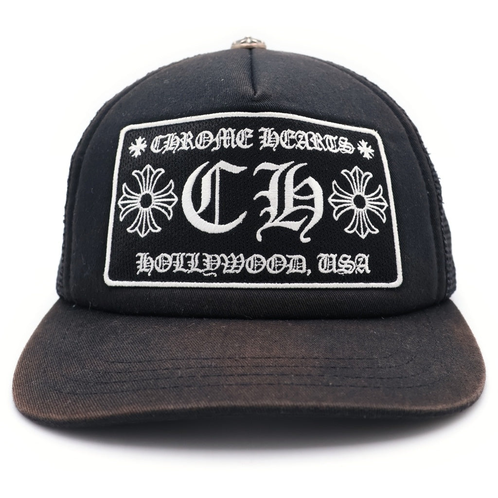 CHROME HEARTS(クロムハーツ) HOLLYWOOD TRUCKER CAP ハリウッド メッシュ トラッカーキャップ 帽子 ブラック
