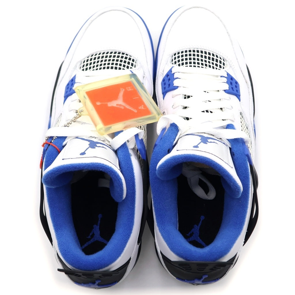 NIKE(ナイキ) AIR JORDAN 4 RETRO MOTORSPORTS エアジョーダン4 レトロ モータースポーツ ハイカットスニーカー ホワイト/ブルー US10/28.0cm 308497-117