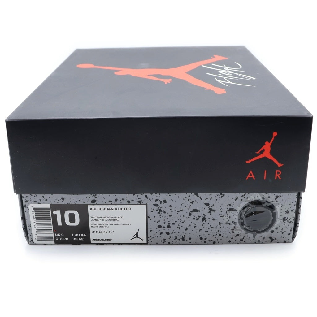 NIKE(ナイキ) AIR JORDAN 4 RETRO MOTORSPORTS エアジョーダン4 レトロ モータースポーツ ハイカットスニーカー ホワイト/ブルー US10/28.0cm 308497-117