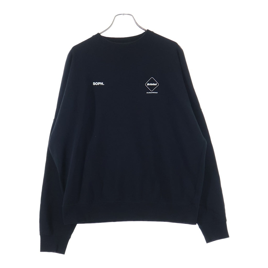F.C.R.B./F.C.Real Bristol/FCRB エフシーアールビー/エフシーレアルブリストル BIG LOGO CREWNECK BAGGY SWEAT ロゴ スウェット ブラック FCRB-240079 F.C.R.B./F.C.Real Bristol/FCRB(エフシーアールビー/エフシーレアル