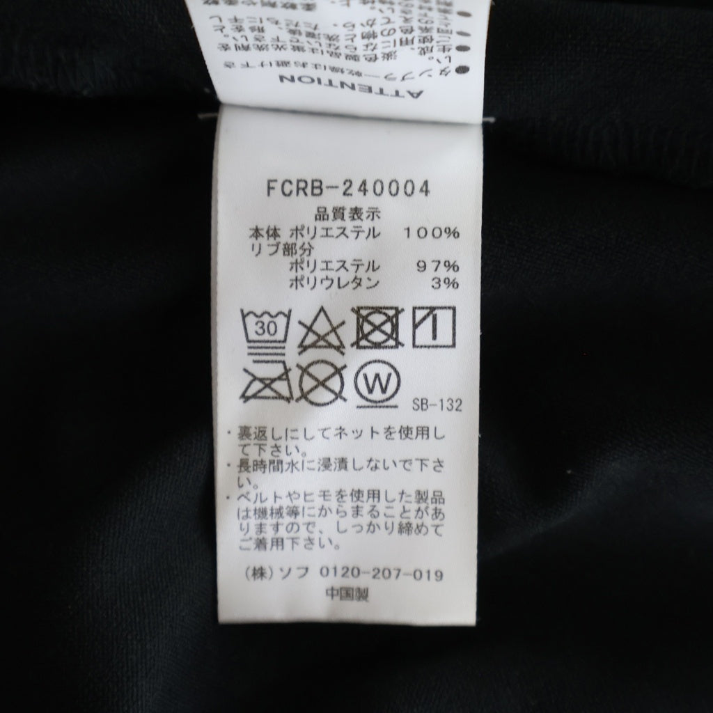 F.C.R.B./F.C.Real Bristol/FCRB(エフシーアールビー/エフシーレアルブリストル) PDK RIBBED PANTS スウェットパンツ ブラック FCRB-240004