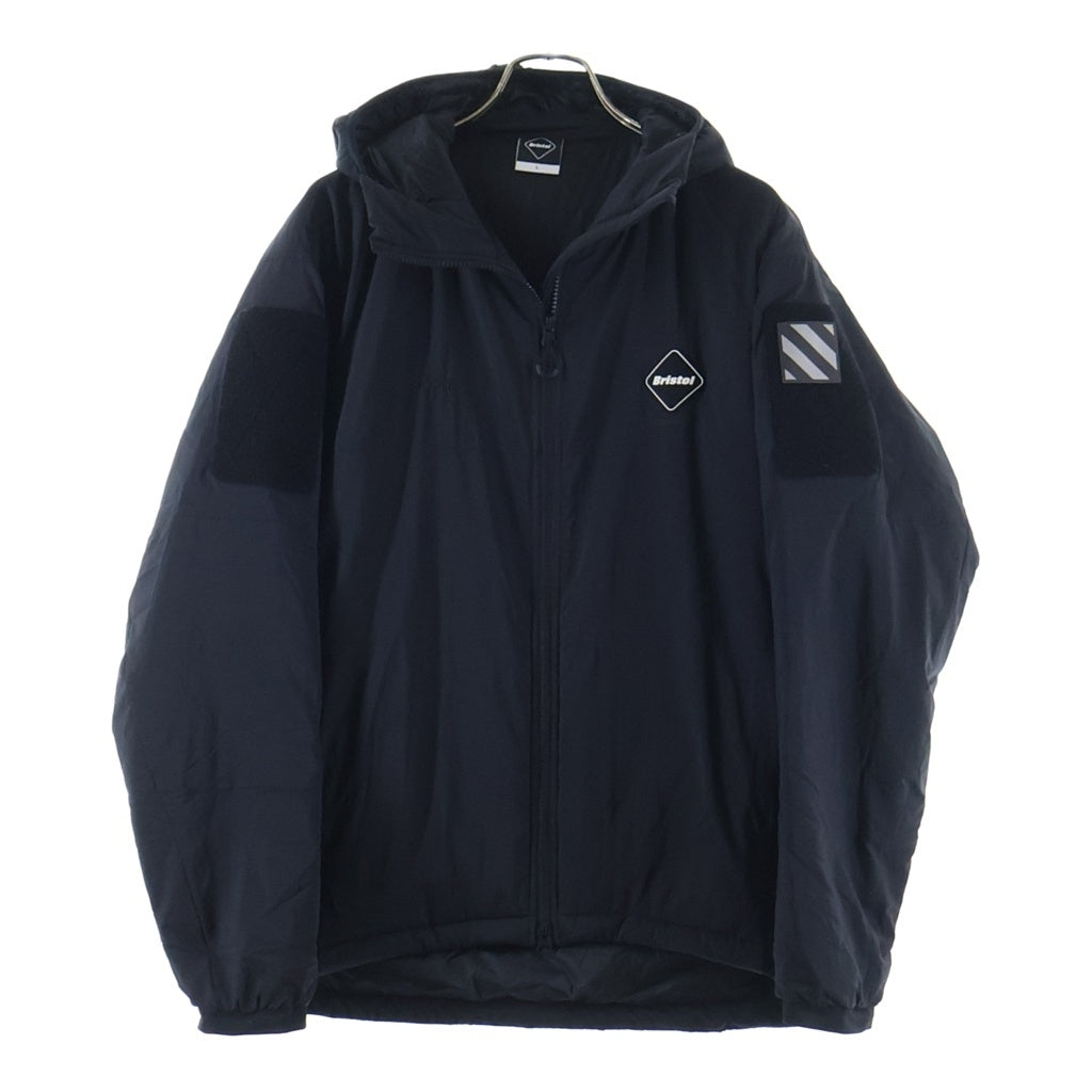 F.C.R.B./F.C.Real Bristol/FCRB(エフシーアールビー/エフシーレアルブリストル) HYBRID PUFFY INSULATION HOODED JACKET ジップアップ フーデッド ジャケット ブラック FCRB-202045