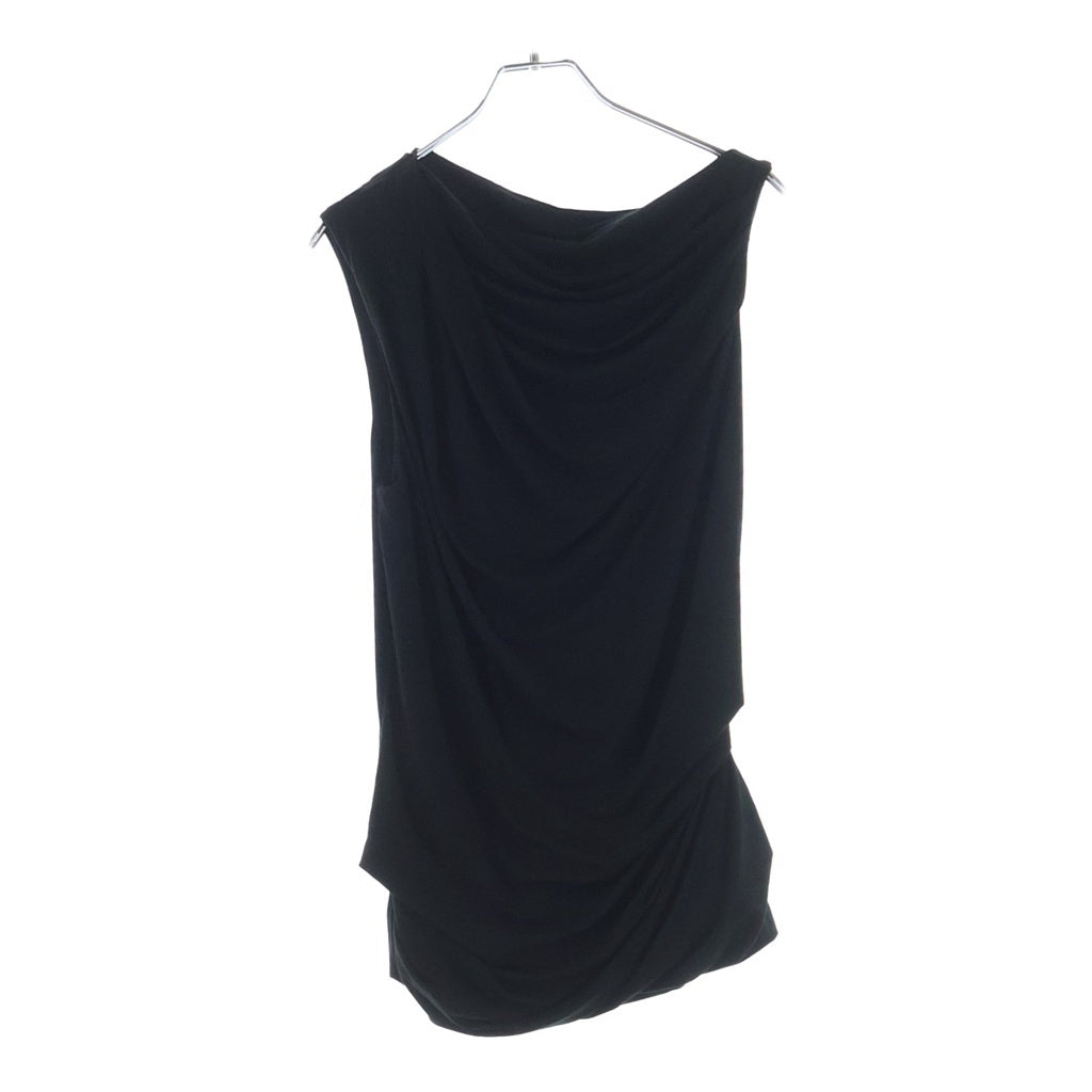 entire studios(エンタイア スタジオ) DRAPE TANK TOBACCO ドレープ タンクトップ ワンピース ブラック UNW-26-8012 レディース