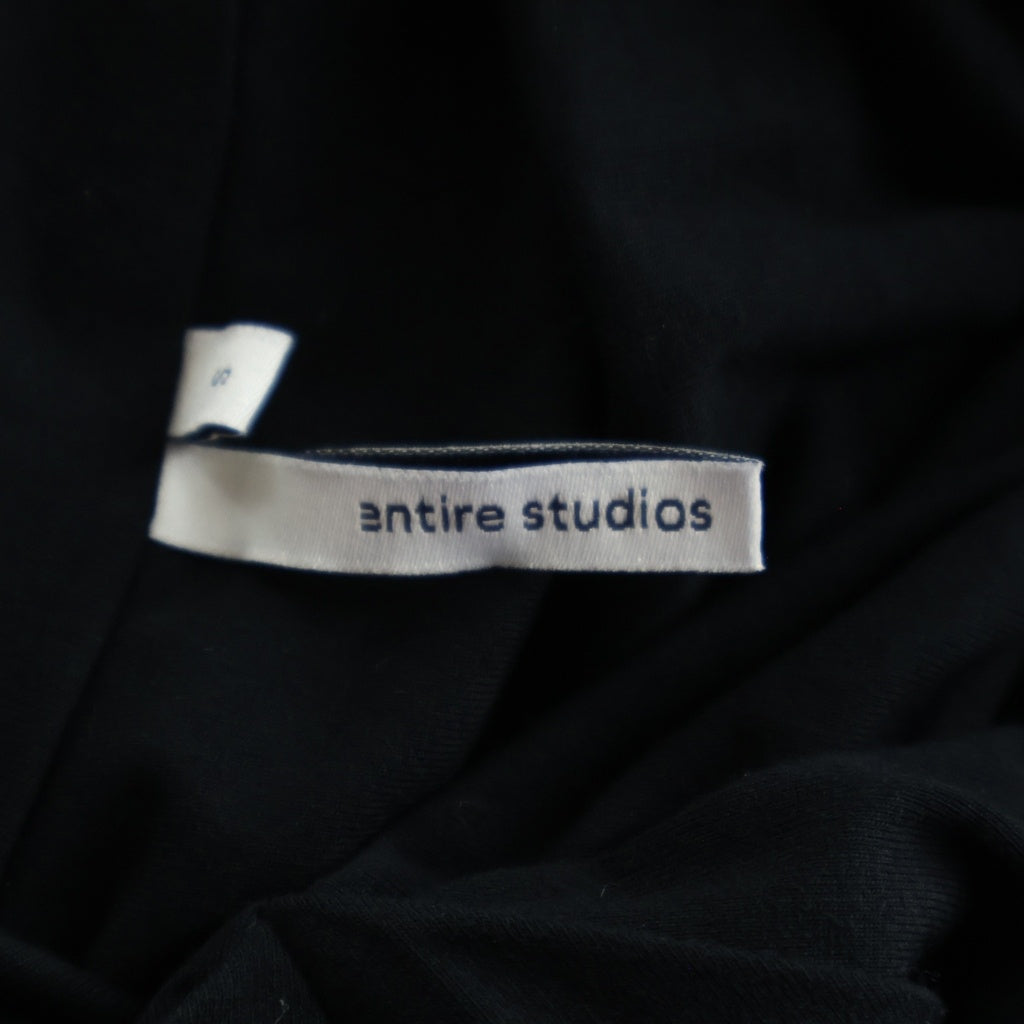 entire studios(エンタイア スタジオ) DRAPE TANK TOBACCO ドレープ タンクトップ ワンピース ブラック UNW-26-8012 レディース