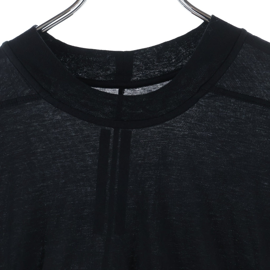 DRKSHDW(ダークシャドウ) クロップド クルーネック 半袖Tシャツ カットソー ブラック DS01D1207-BH レディース