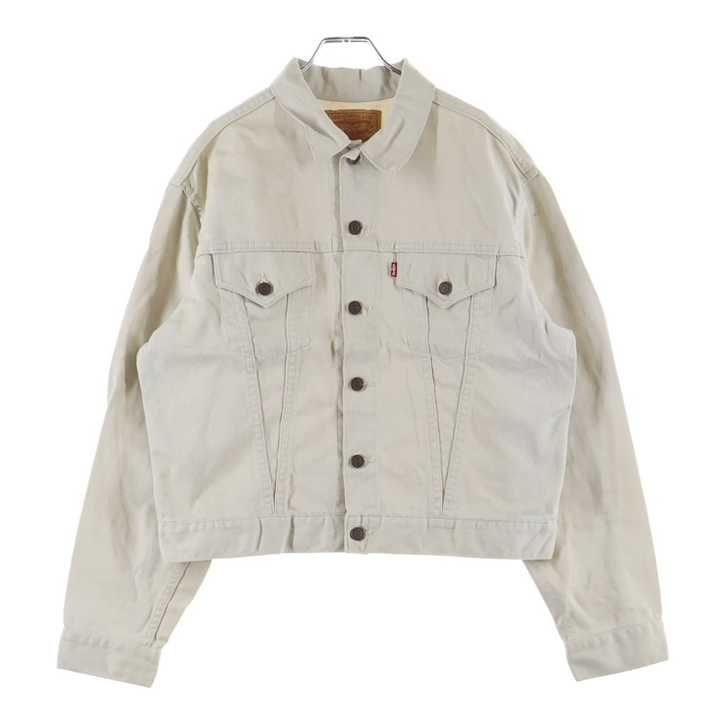 Levi's(リーバイス) 90S VINTAGE 両面BIG E ボタン裏555 ピケ トラッカージャケット ベージュ 941B