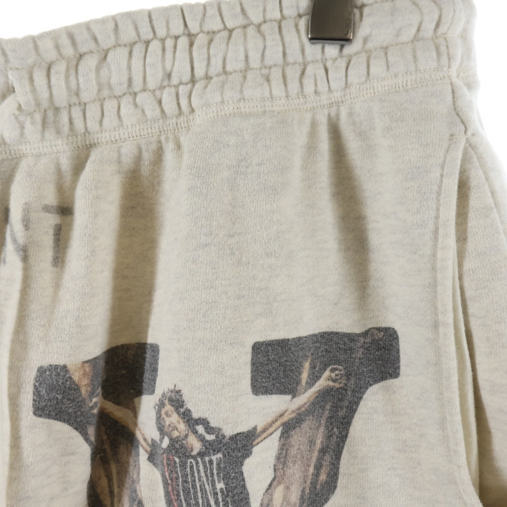 SAINT MICHAEL(セントマイケル) 22SS VLONE SWEAT SHORTS ヴィローン ダメージ加工 ショートパンツ グレー SM-S22-0000-071