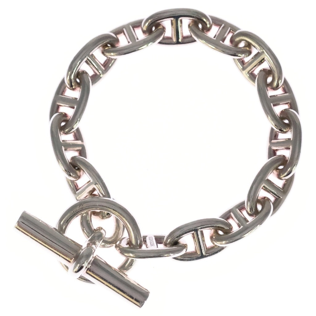 HERMES(エルメス) Chaine d'Ancre MM シェーヌダンクル 14コマ チェーンブレスレット シルバー レディース