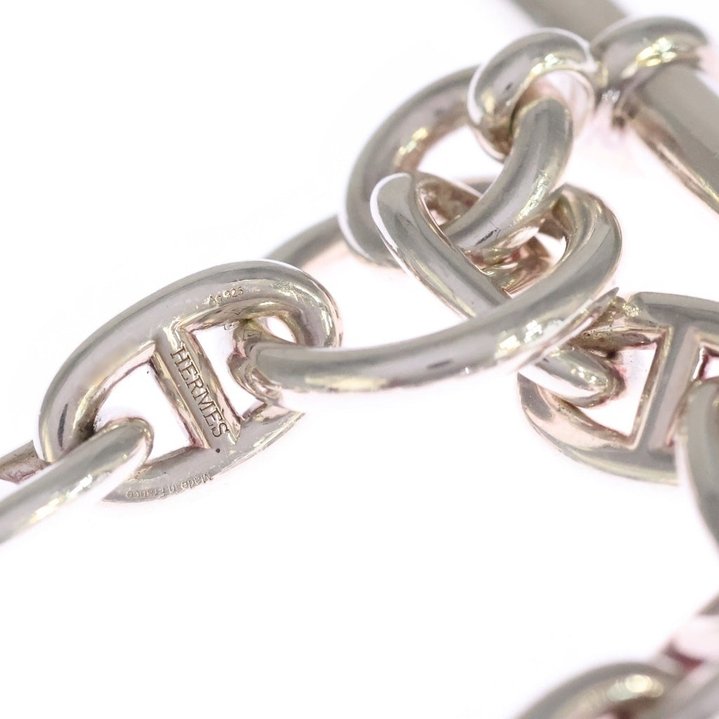 HERMES(エルメス) Chaine d'Ancre MM シェーヌダンクル 14コマ チェーンブレスレット シルバー レディース