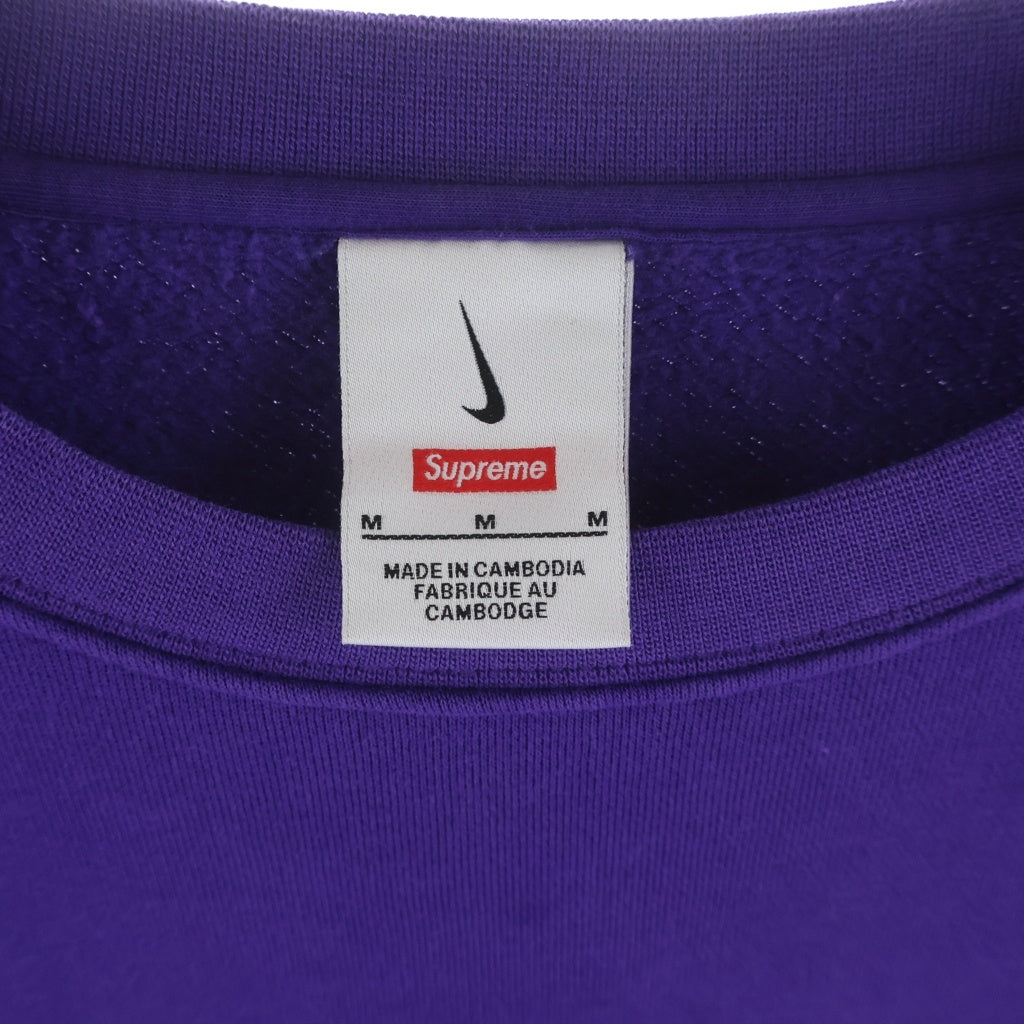 SUPREME(シュプリーム) 22SS ×NIKE Arc Crewneck Sweatshirt アーチロゴ クルーネック スウェット パープル DM1776-506