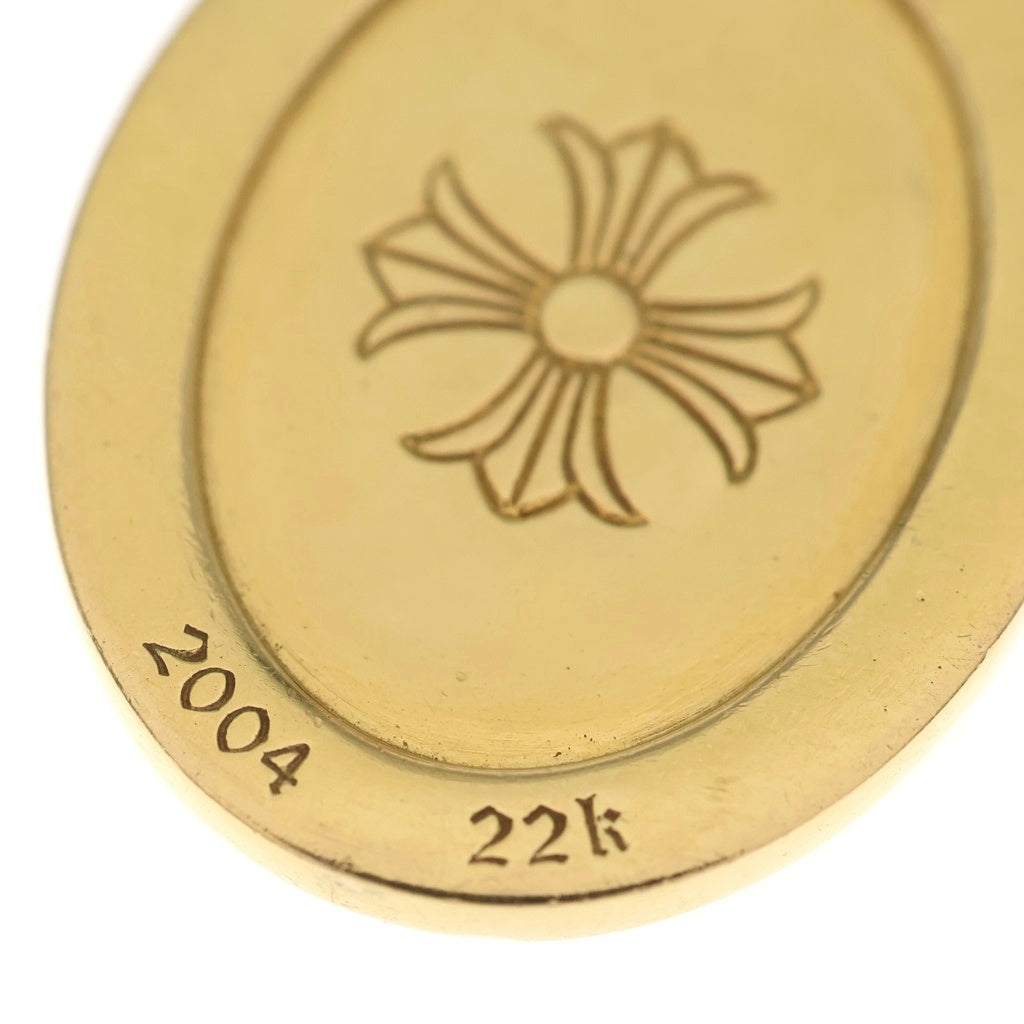CHROME HEARTS(クロムハーツ) 22K ANGEL MEDAL OVAL エンジェルメダルオーバル ネックレストップ ゴールド