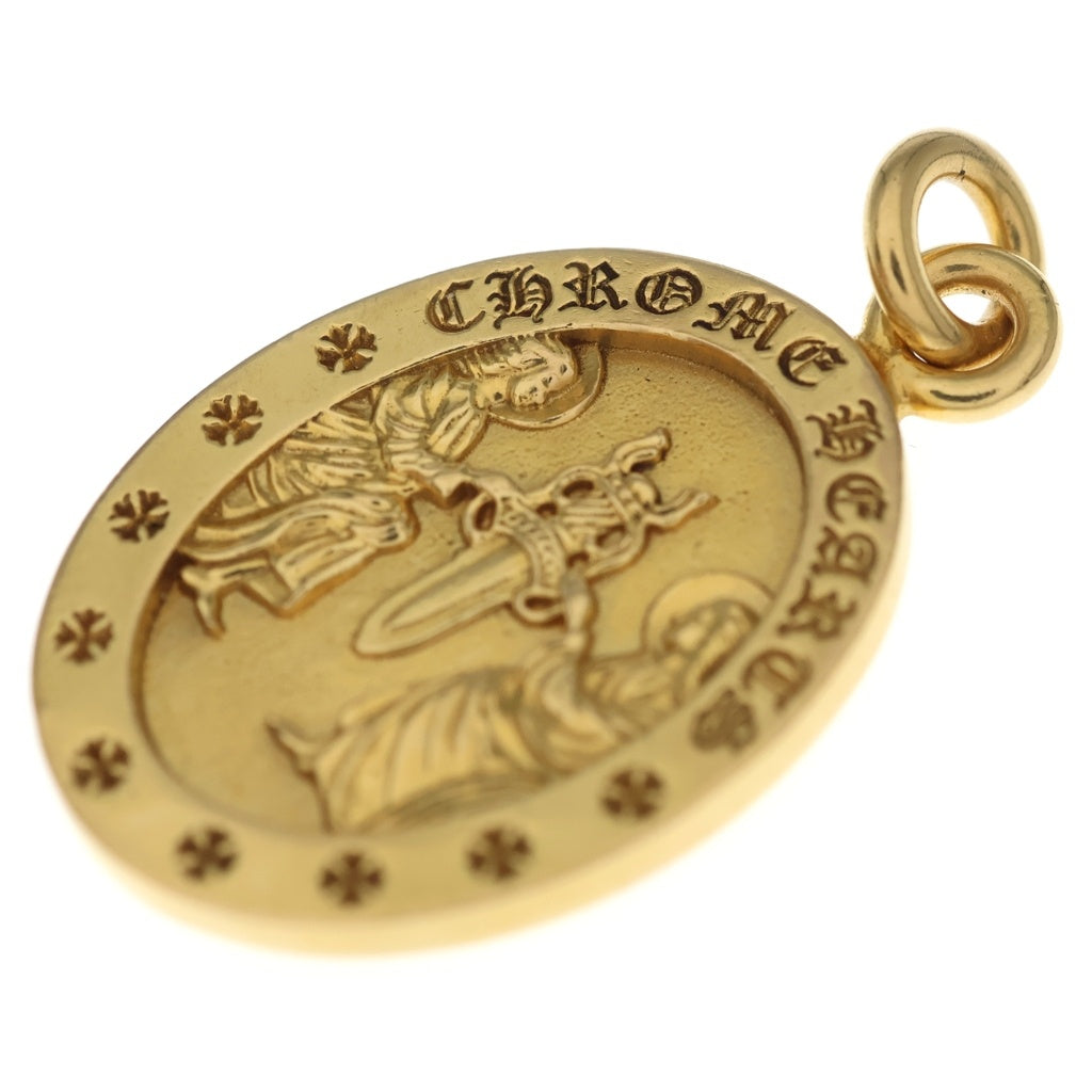 CHROME HEARTS(クロムハーツ) 22K ANGEL MEDAL OVAL エンジェルメダルオーバル ネックレストップ ゴールド