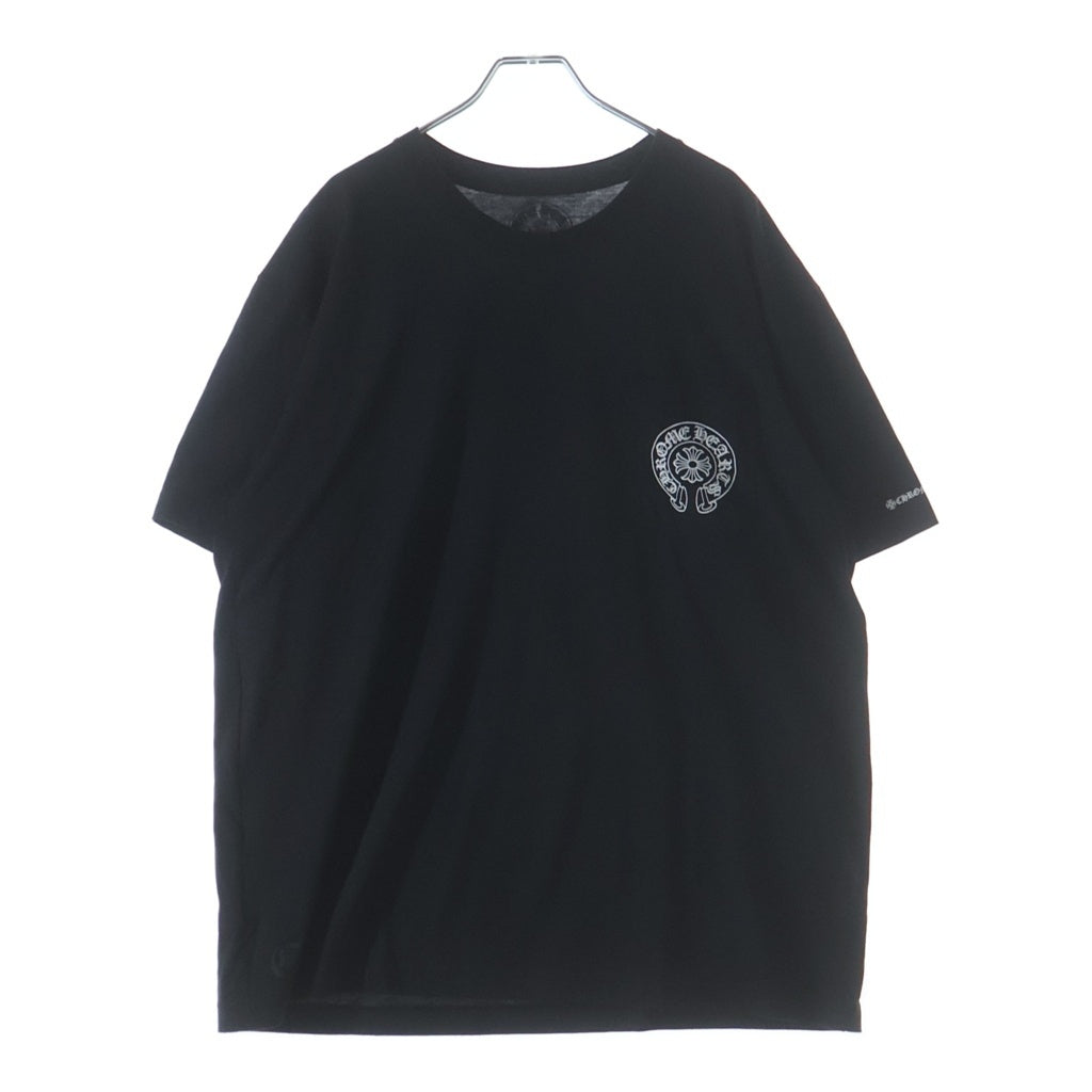 CHROME HEARTS(クロムハーツ) HORSESHOE S/S TEE ホースシュープリント ポケット半袖Tシャツ カットソー ブラック/ホワイト