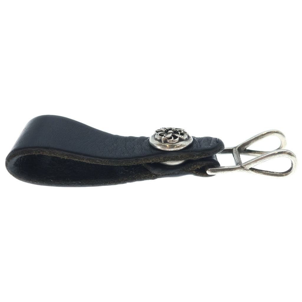 CHROME HEARTS(クロムハーツ) BELT LOOP ケルティックボールボタン レザーベルトループ ブラック