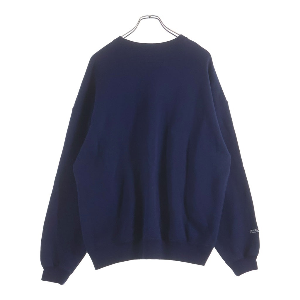 NEIGHBORHOOD(ネイバーフッド) 22AW SOLID-S / C-CREW クルーネックトレーナー スウェット ネイビー 222FPNH-CSM03