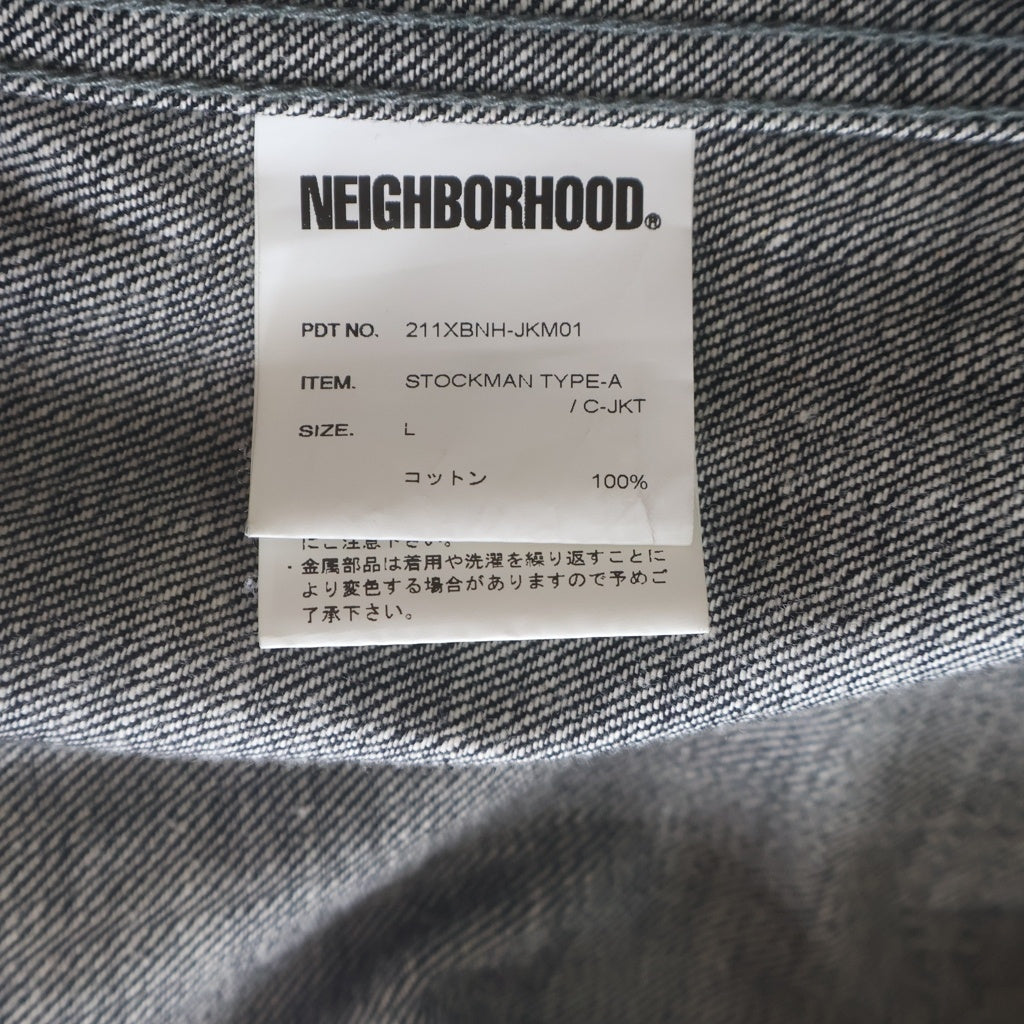 NEIGHBORHOOD(ネイバーフッド) 21SS STOCKMAN TYPE-A / C-JKT デニムジャケット ブラック 211XBNH-JKM01
