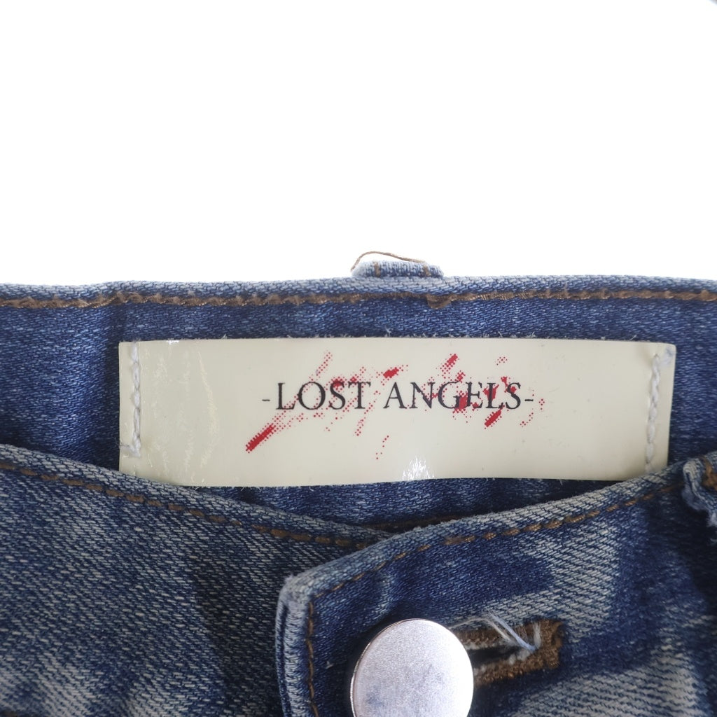 LOST ANGELS(ロストエンジェルス) JOSHUA クラッシュ加工 スキニーデニムパンツ インディゴ 20SSHLA-14