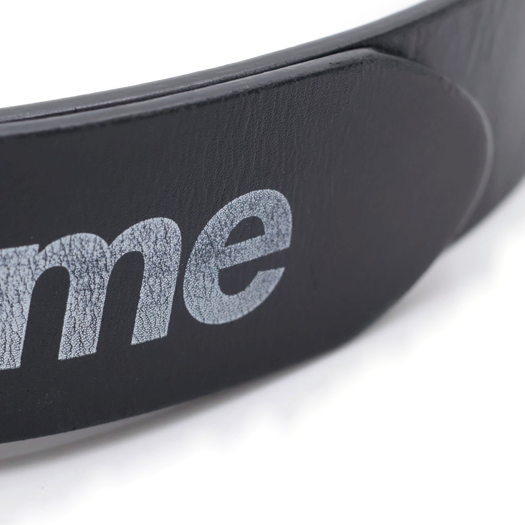 SUPREME(シュプリーム) 23SS Repeat Leather Belt リピート レザーベルト ブラック